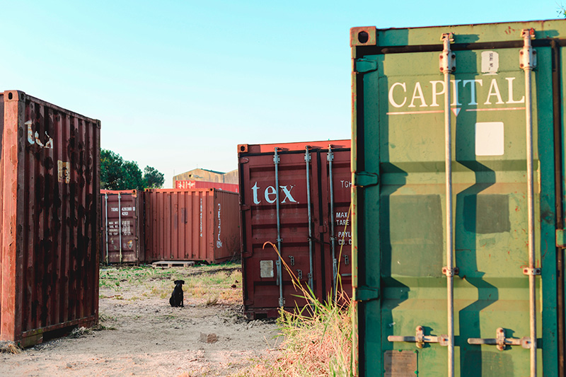 Abandoned empty sea cans. Modpro recycles them into eco-friendly shipping container offices.